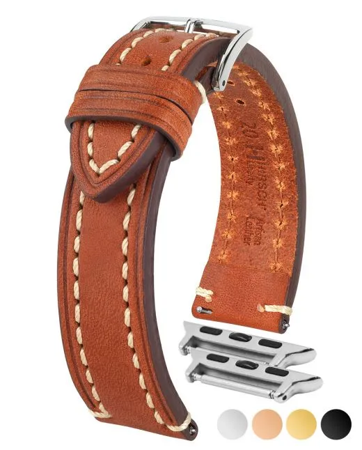 HIRSCH LIBERTY Saddle Leather Watch Band  1090 02