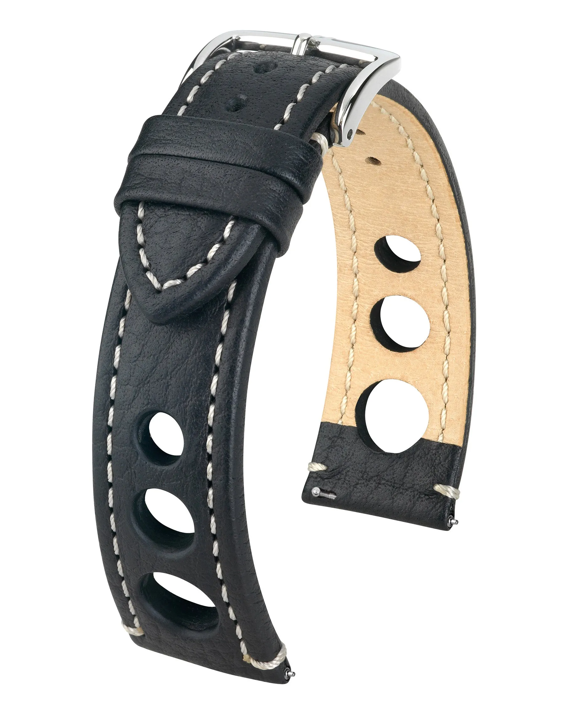 HIRSCH RALLY Buffalo Calfskin Sports Watchband  051 02