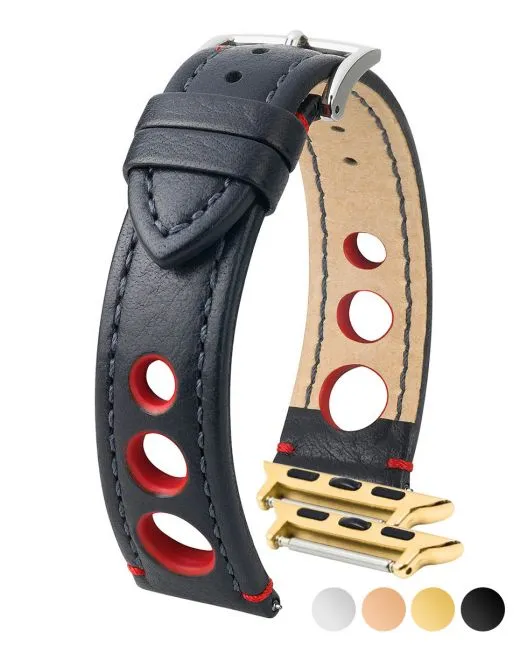 HIRSCH RALLY Buffalo Calfskin Sports Watchband  051 02