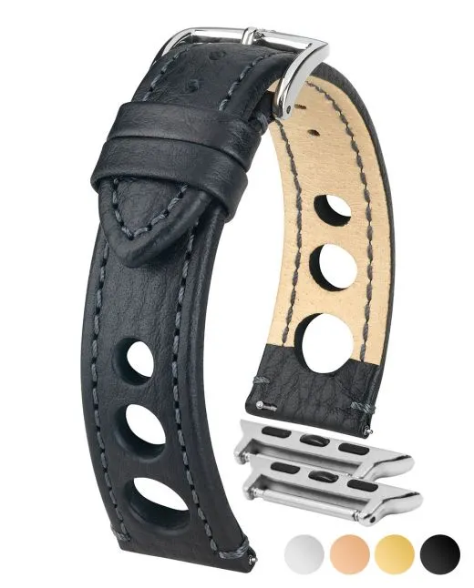 HIRSCH RALLY Buffalo Calfskin Sports Watchband  051 02