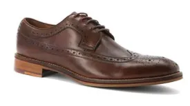 Johnston & Murphy Men's Conard Wingtip Mahogany Italian Calfskin 20-2233