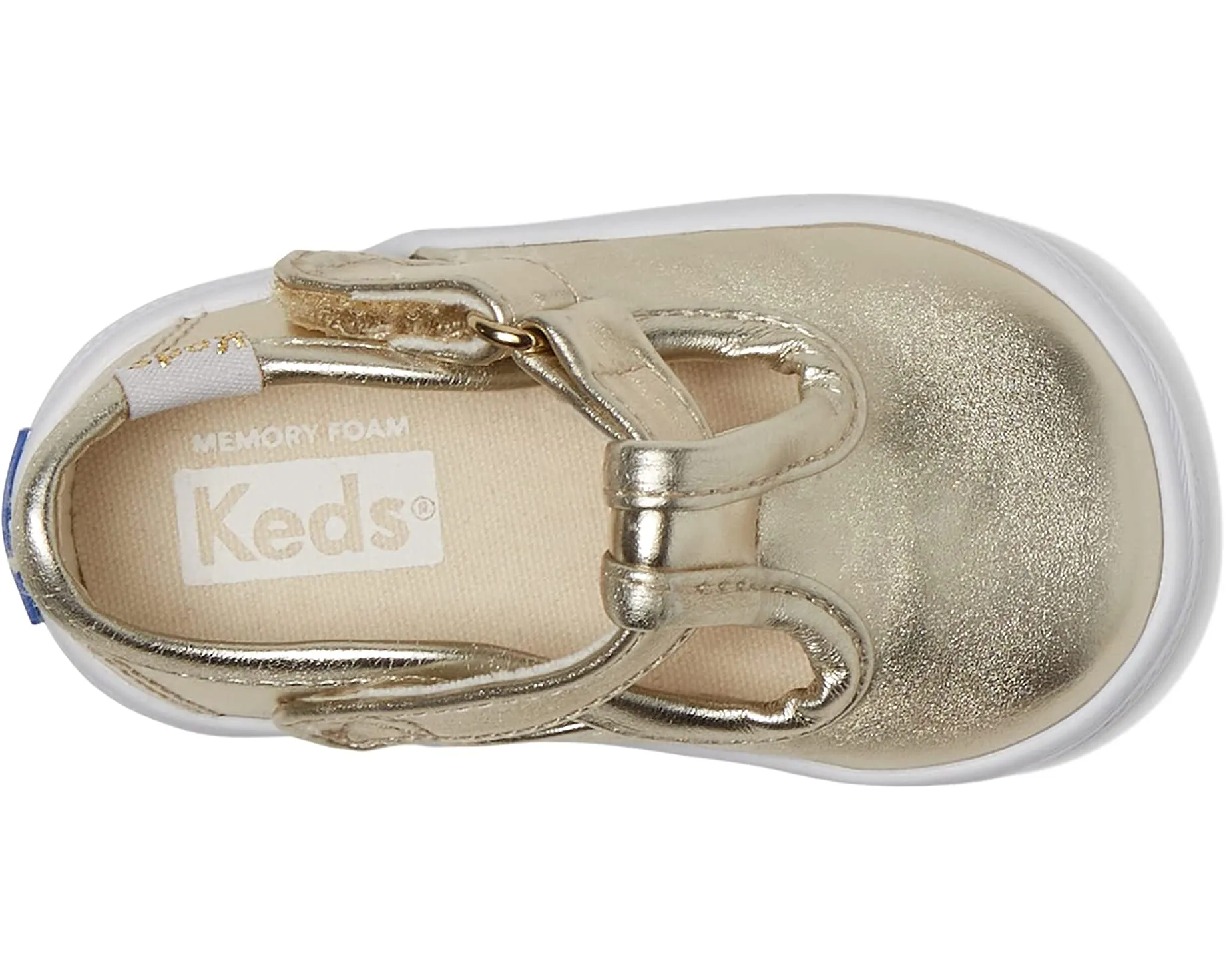 Keds Champion Toe Cap T Strap Gold