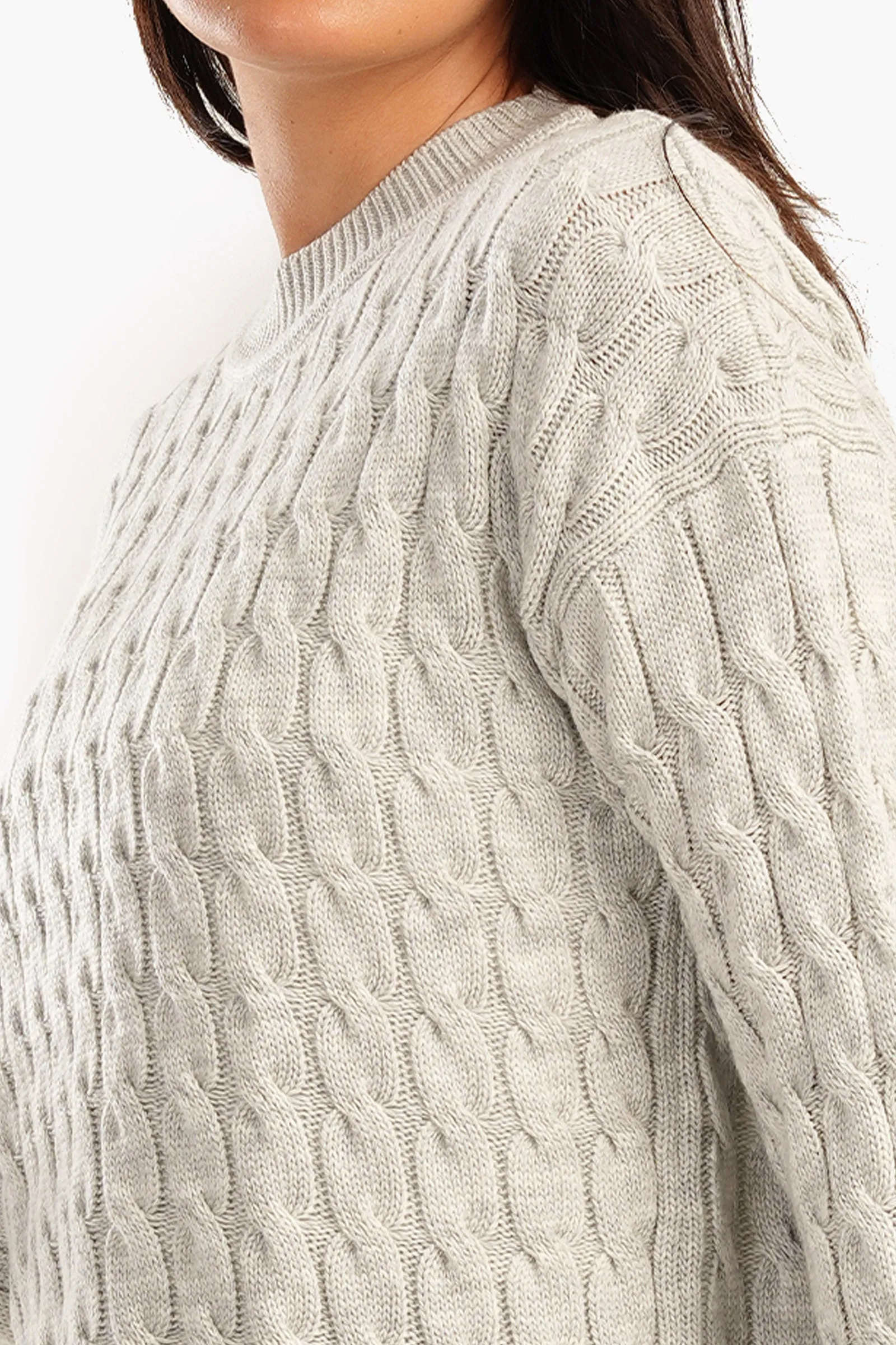 Knitted Pullover with Slits