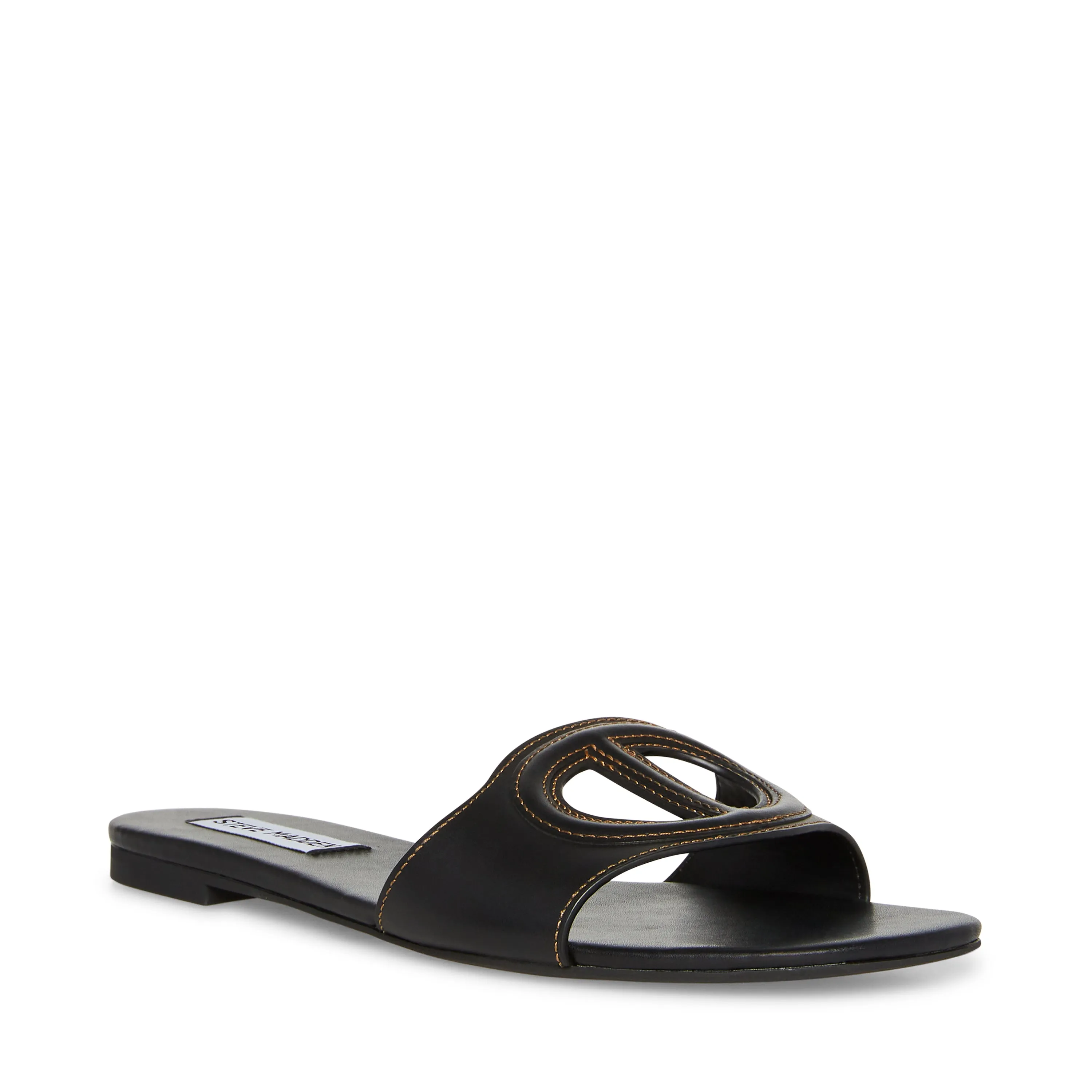 Kylah Slides BLACK LEATHER