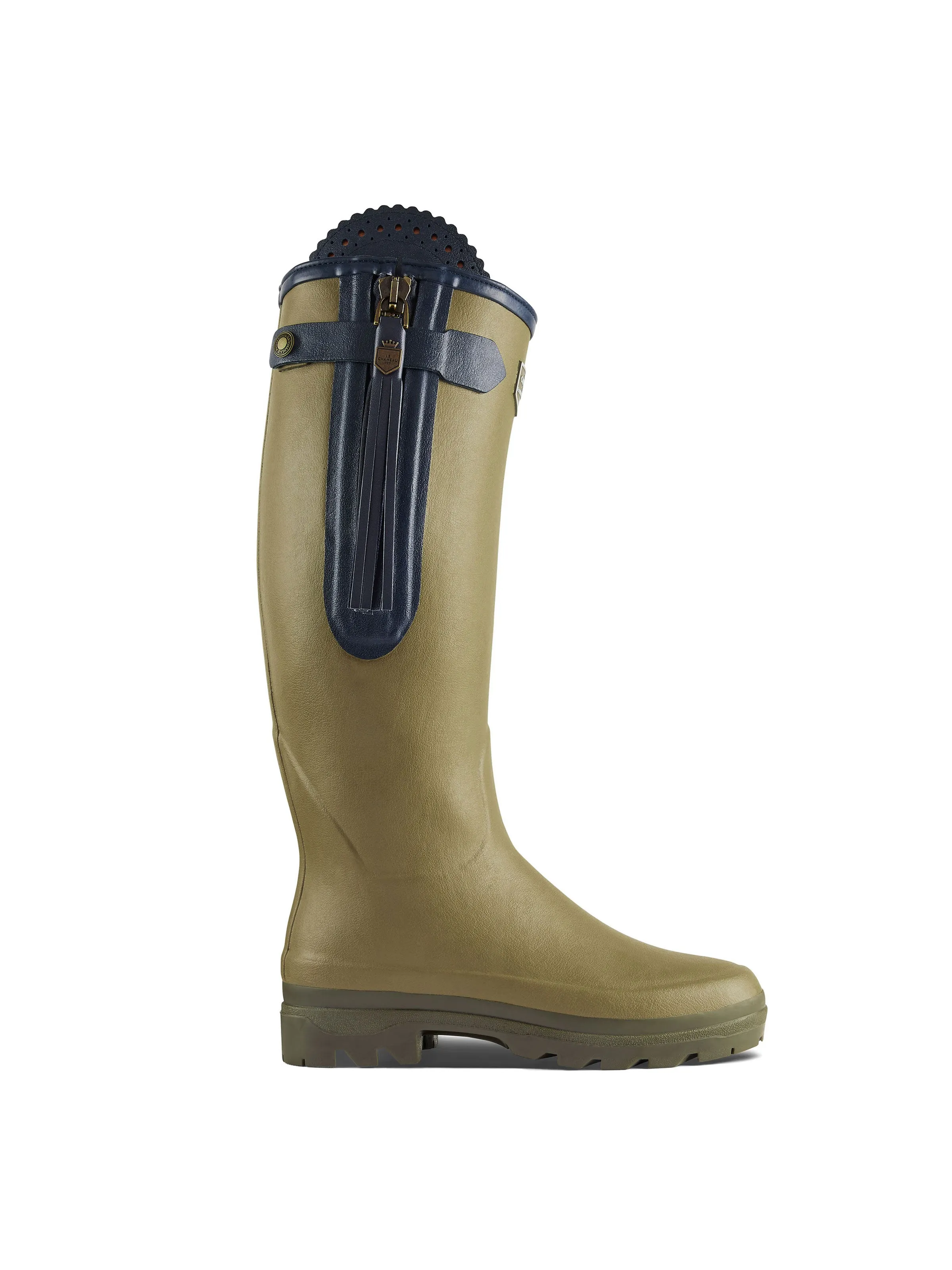 L'Alliance Neoprene Lined Wellington Boot (Regular Fit) - Vert Vierzon