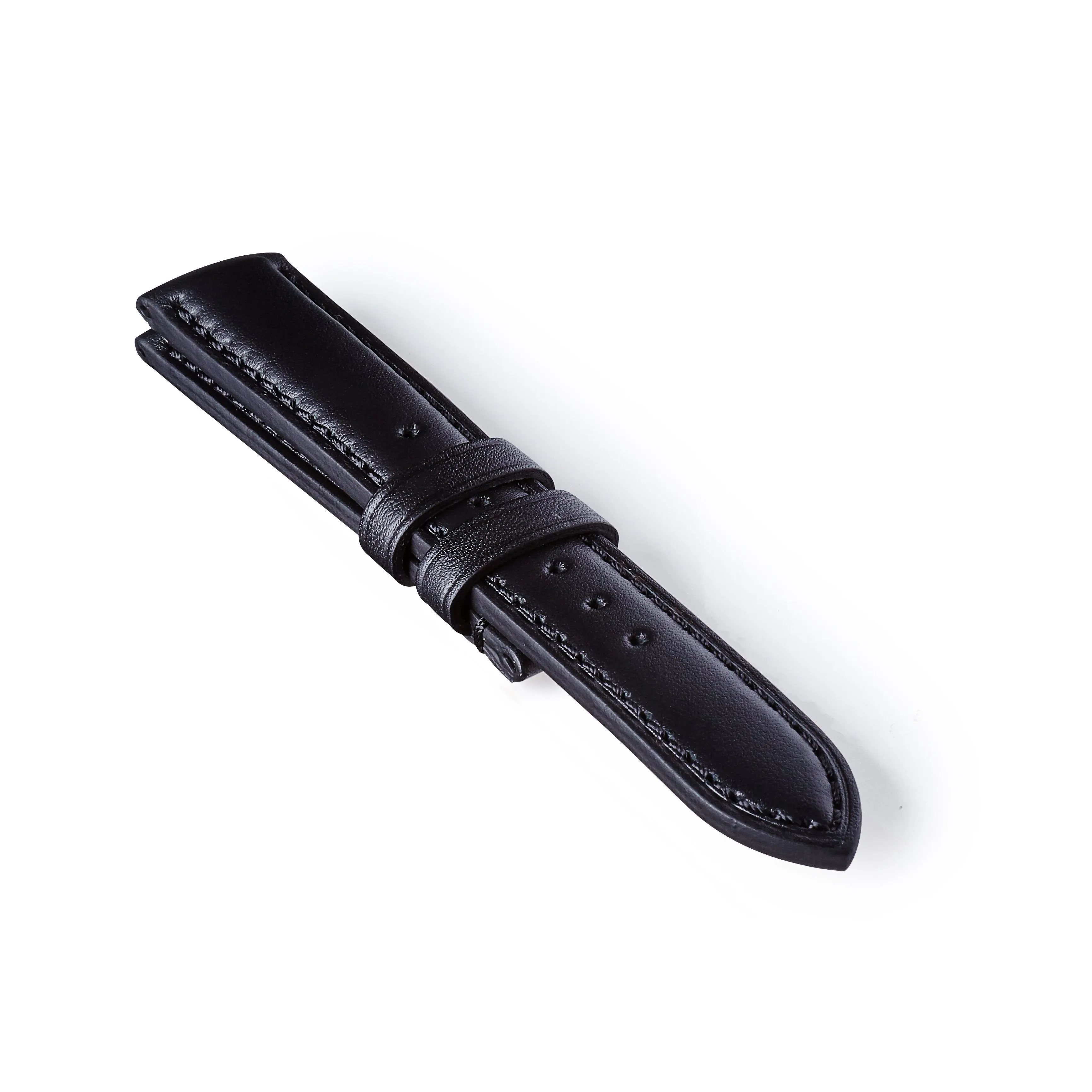 Leather Strap - Black/Black