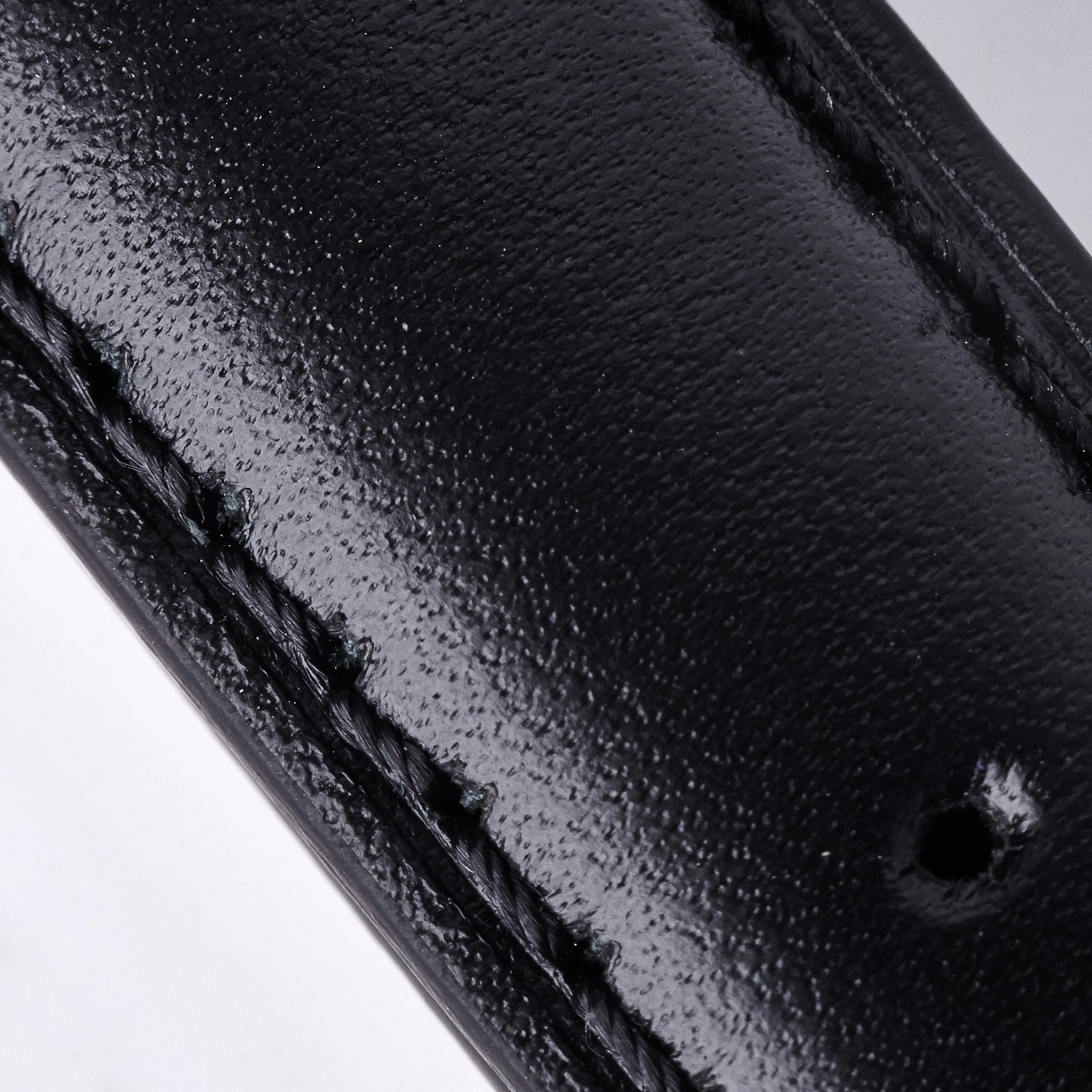 Leather Strap - Black/Black