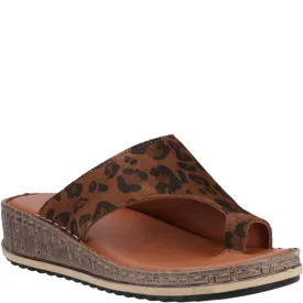 Leopard Print Elissa Toepost Sandals