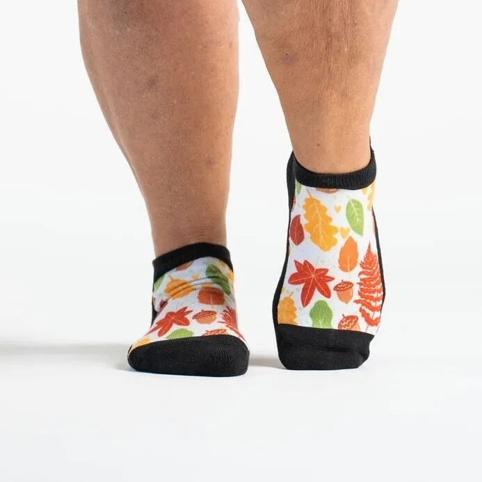 Maple Leaves Diabetic Ankle Socks