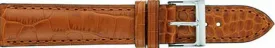 Matte Louisiana Alligator Grained Leather Tan Watch Strap