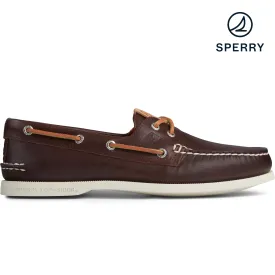 Men's Authentic Original 85th Anniversary Boat Shoe - Brown/White (STS22463)