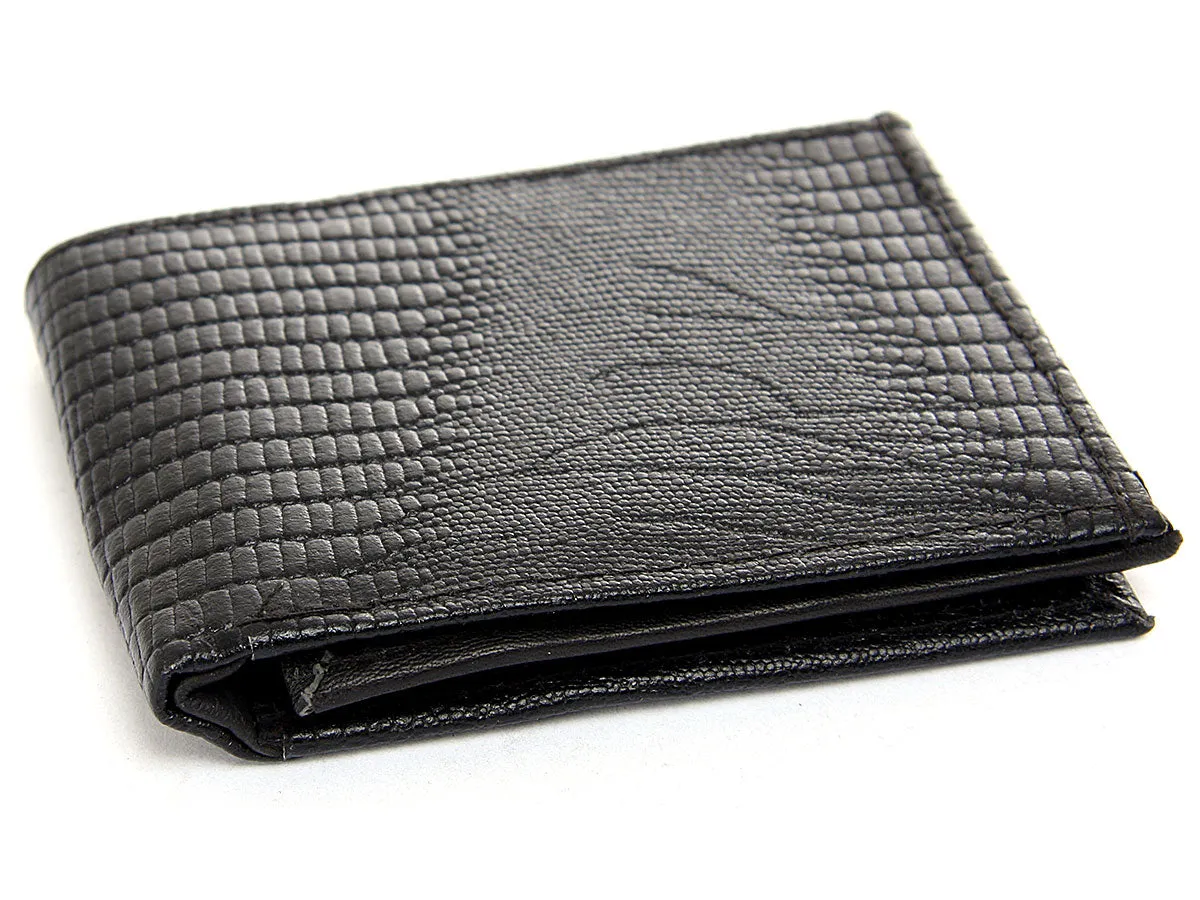 Mens Embossed Bi fold wallet