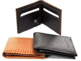 Mens Embossed Bi fold wallet