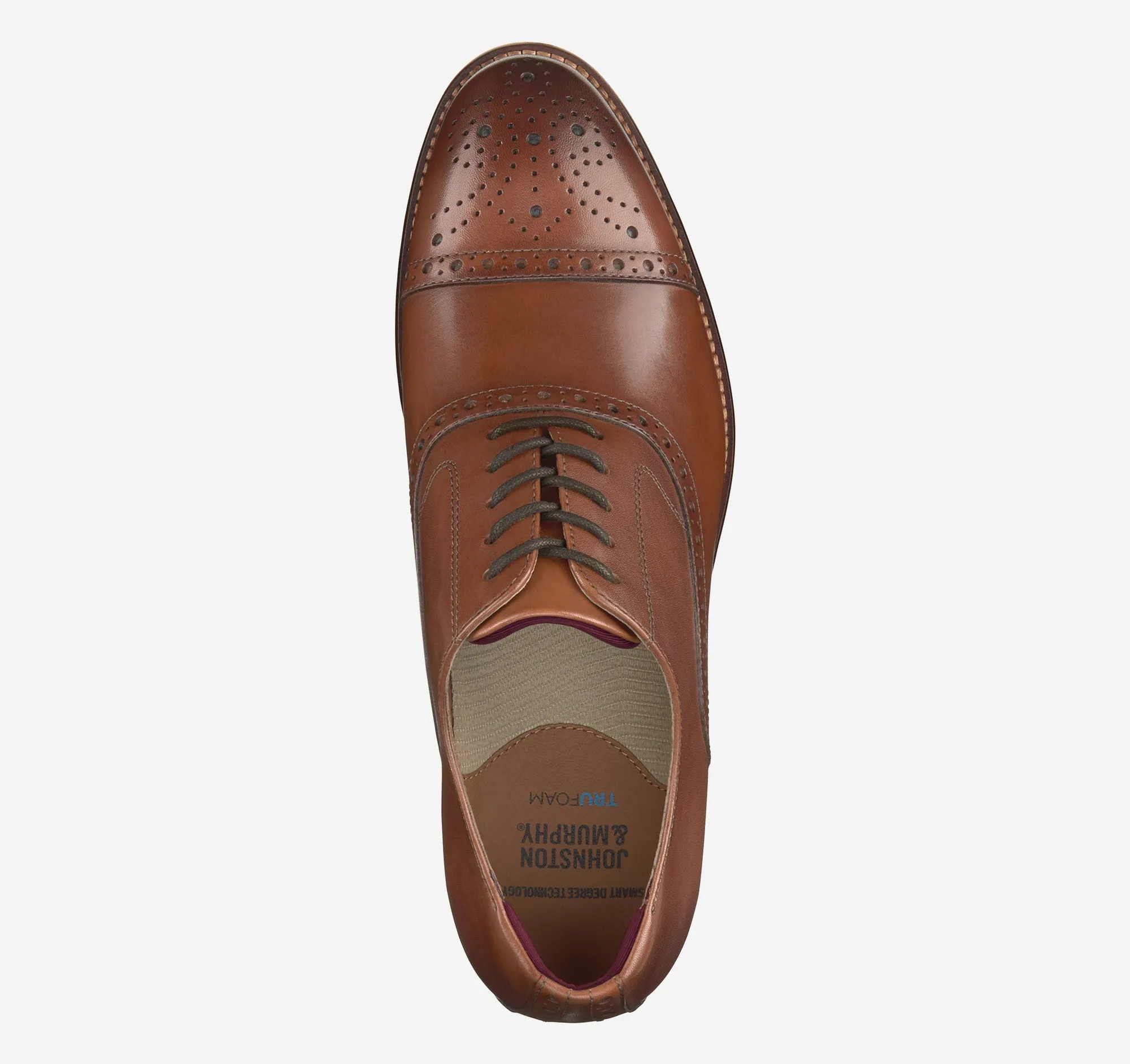 Men's Johnston & Murphy | Conard 2.0 Cap Toe | Tan Full Grain