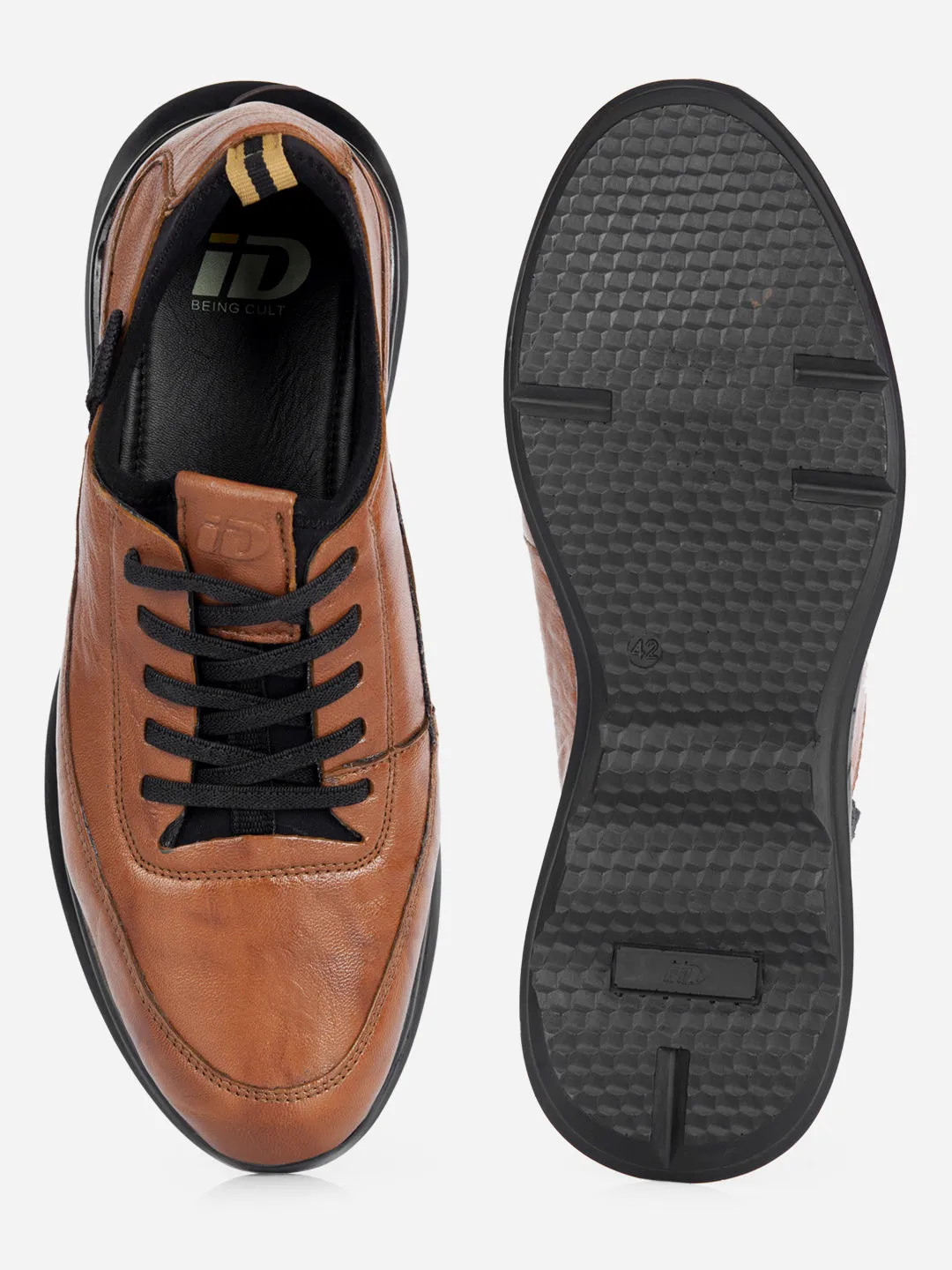 Men's Tan Smart Casual Lace Up (ID3058)