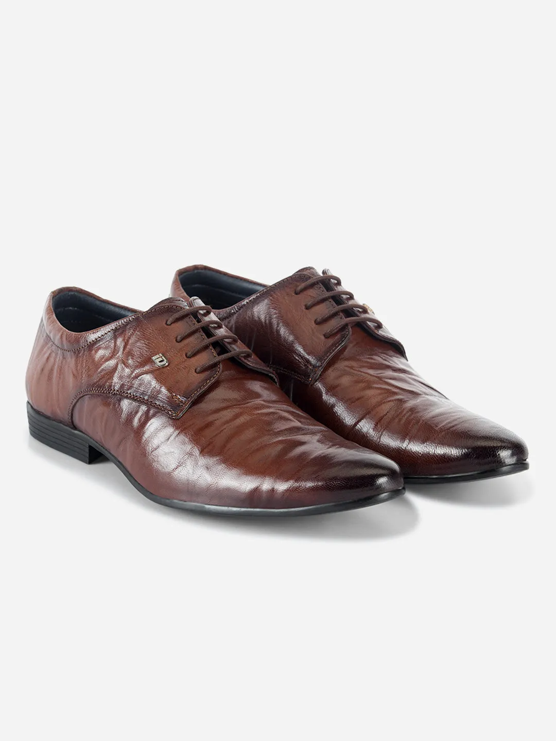 Men's Tan Texture Finish Lace Up Formal  (ID2185)