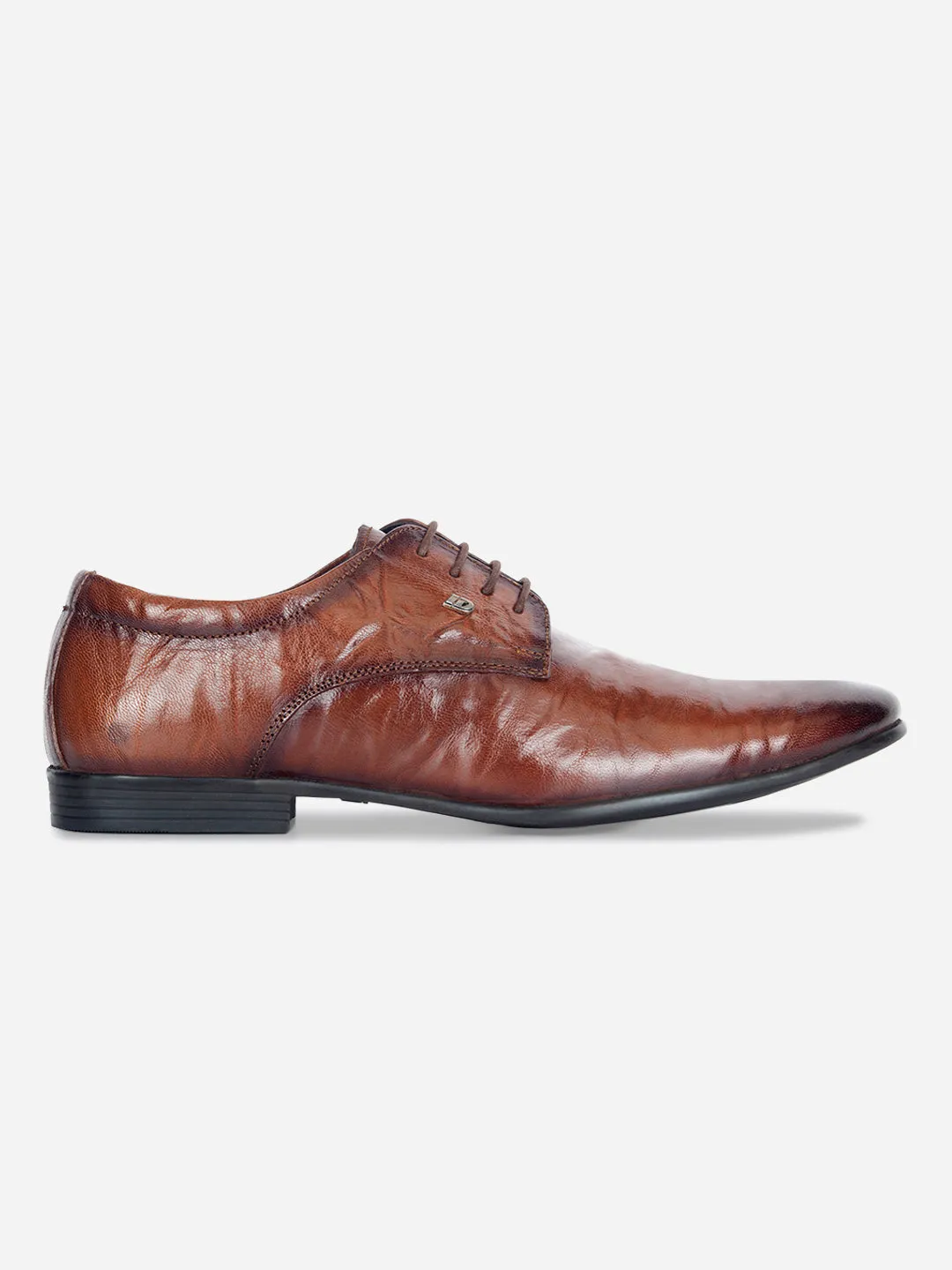 Men's Tan Texture Finish Lace Up Formal  (ID2185)