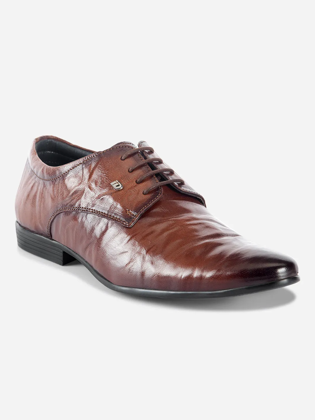 Men's Tan Texture Finish Lace Up Formal  (ID2185)