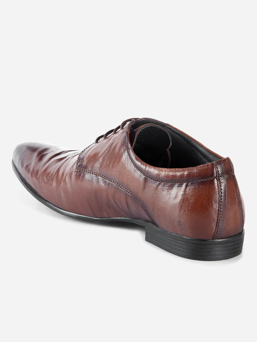 Men's Tan Texture Finish Lace Up Formal  (ID2185)