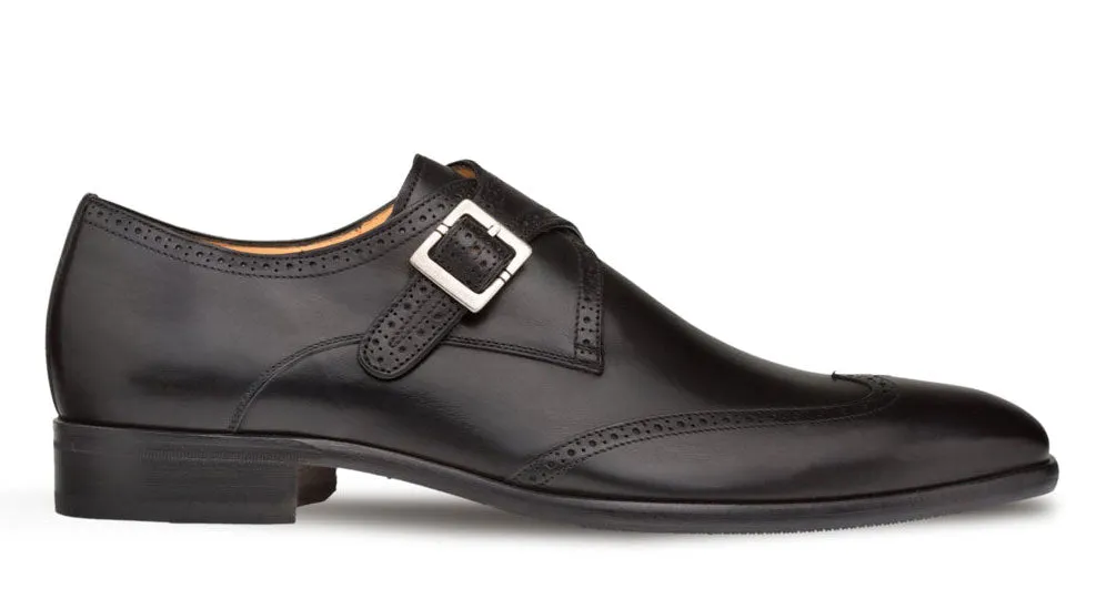 Mezlan Forest Monkstrap Shoe Black