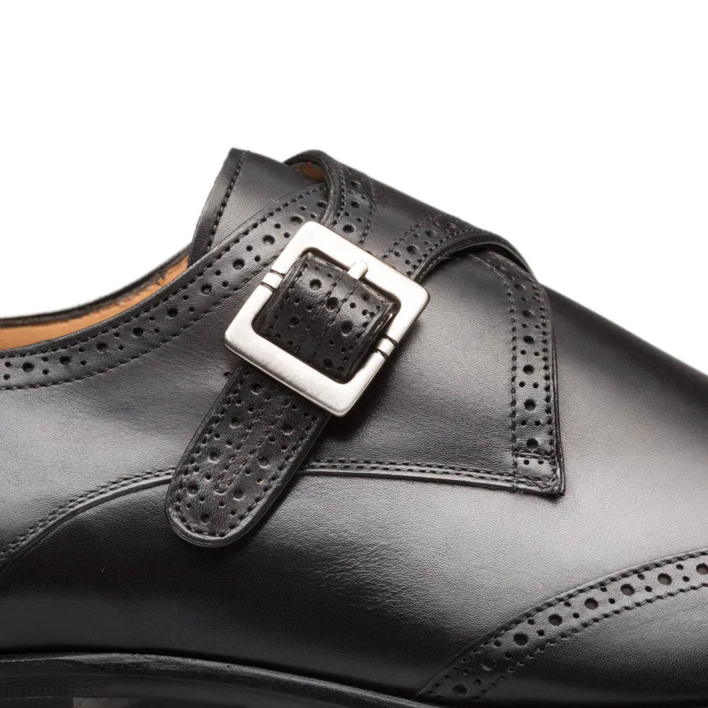 Mezlan Forest Monkstrap Shoe Black