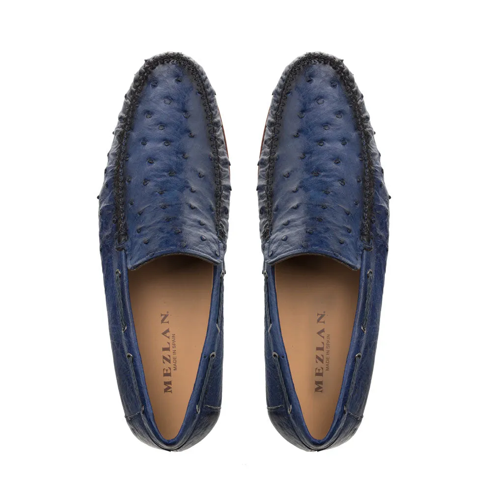 Mezlan Ostrich Dress Moccasin Jeans