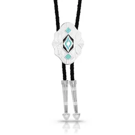 Montana Silversmiths® Southwest Skies Scalloped Turquoise Bolo Tie