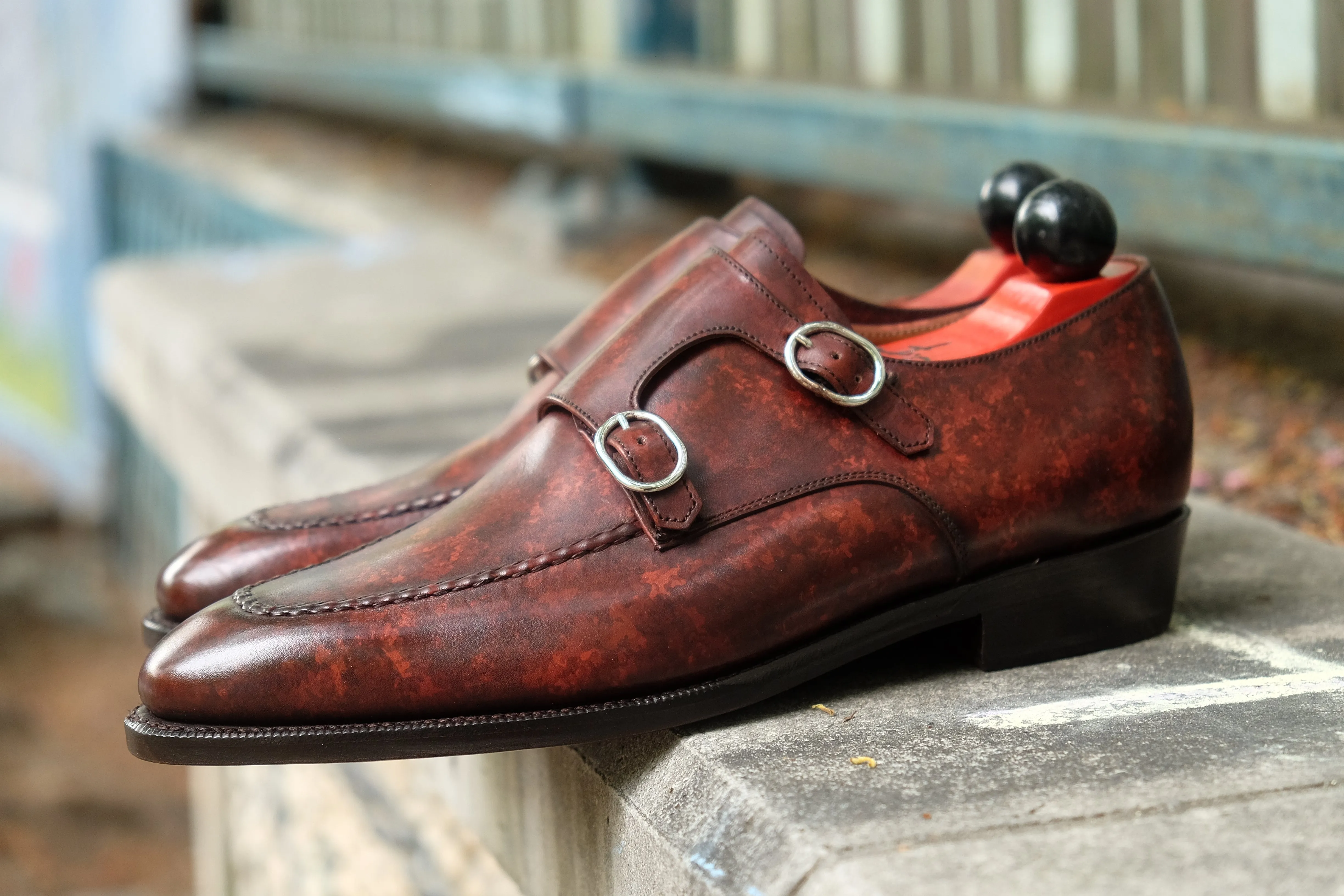 Montlake - MTO - Walnut Marble Patina - LPB Last - Single Leather Sole