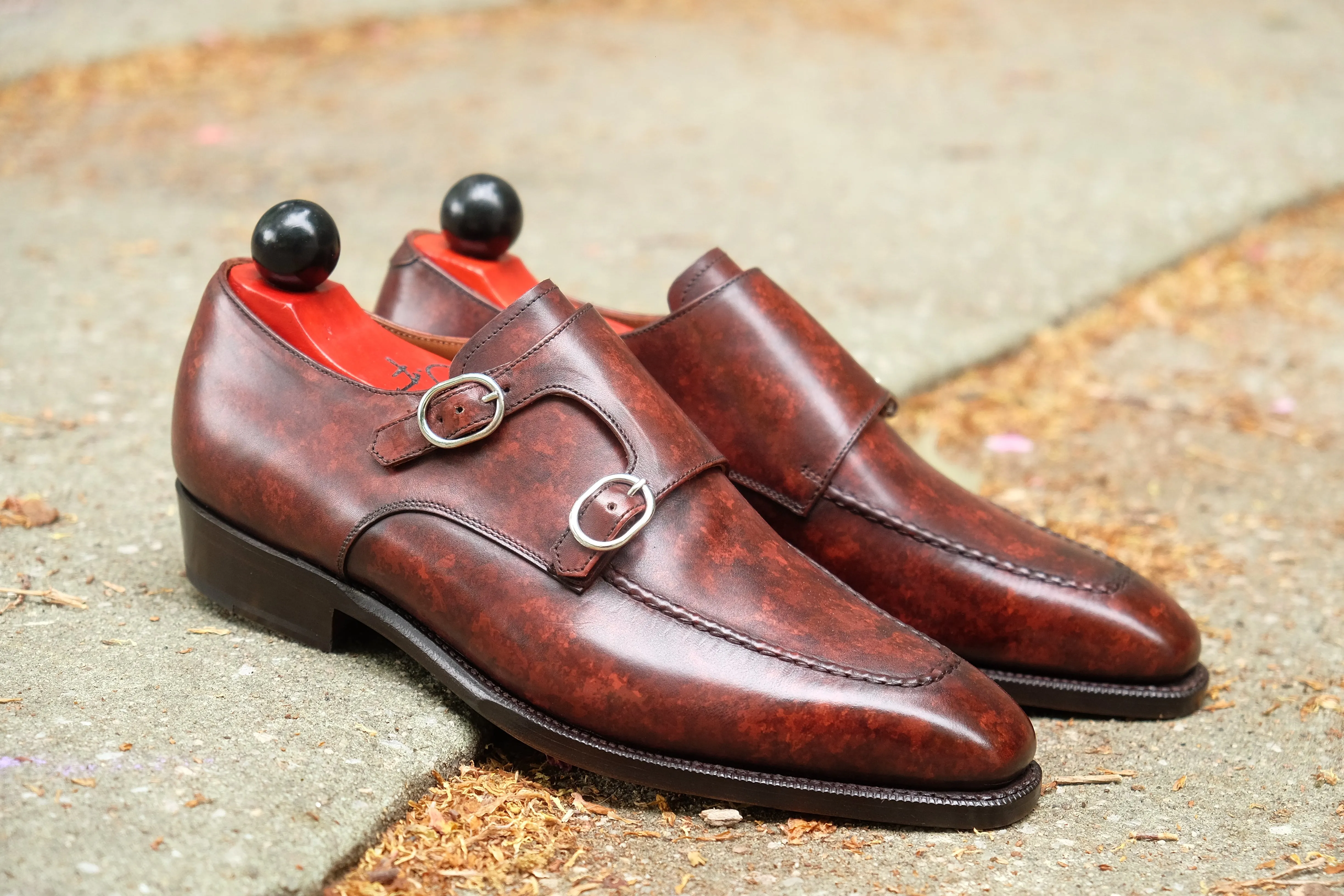 Montlake - MTO - Walnut Marble Patina - LPB Last - Single Leather Sole