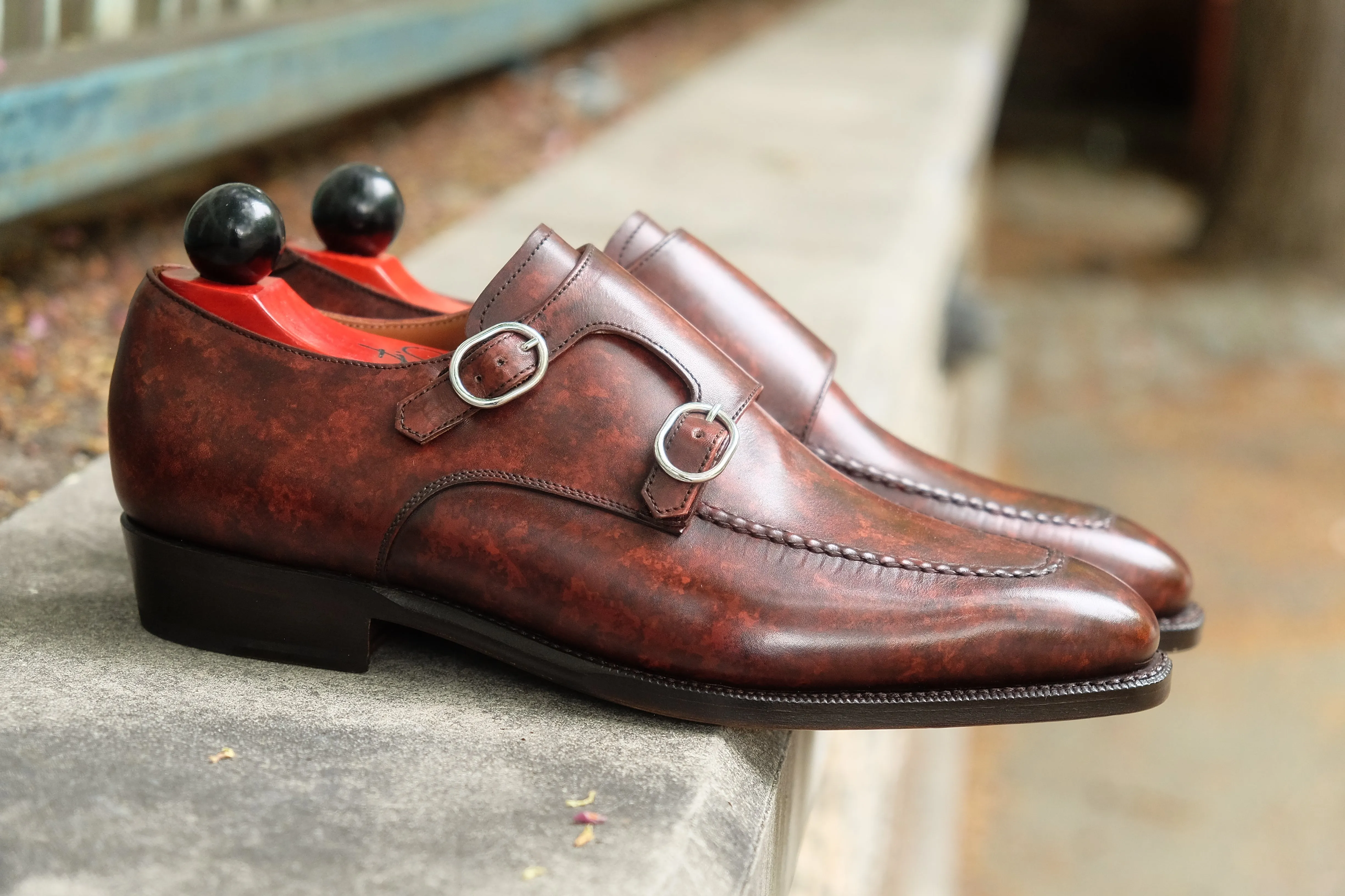 Montlake - MTO - Walnut Marble Patina - LPB Last - Single Leather Sole