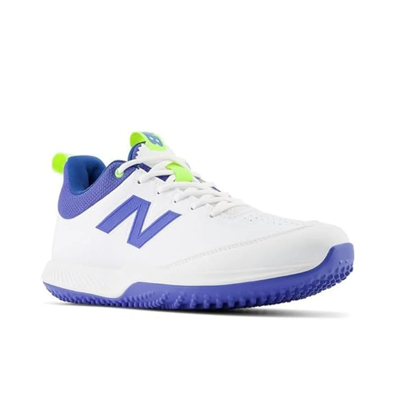 New Balance CK4020R5 Rubber Spike Cricket Shoe, White