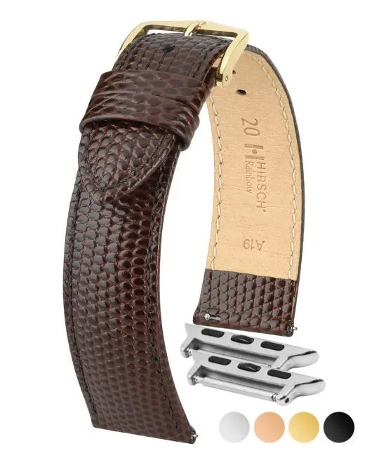 NQR Mens HIRSCH RAINBOW Lizard Embossed Watch Strap  1230 26 NQ