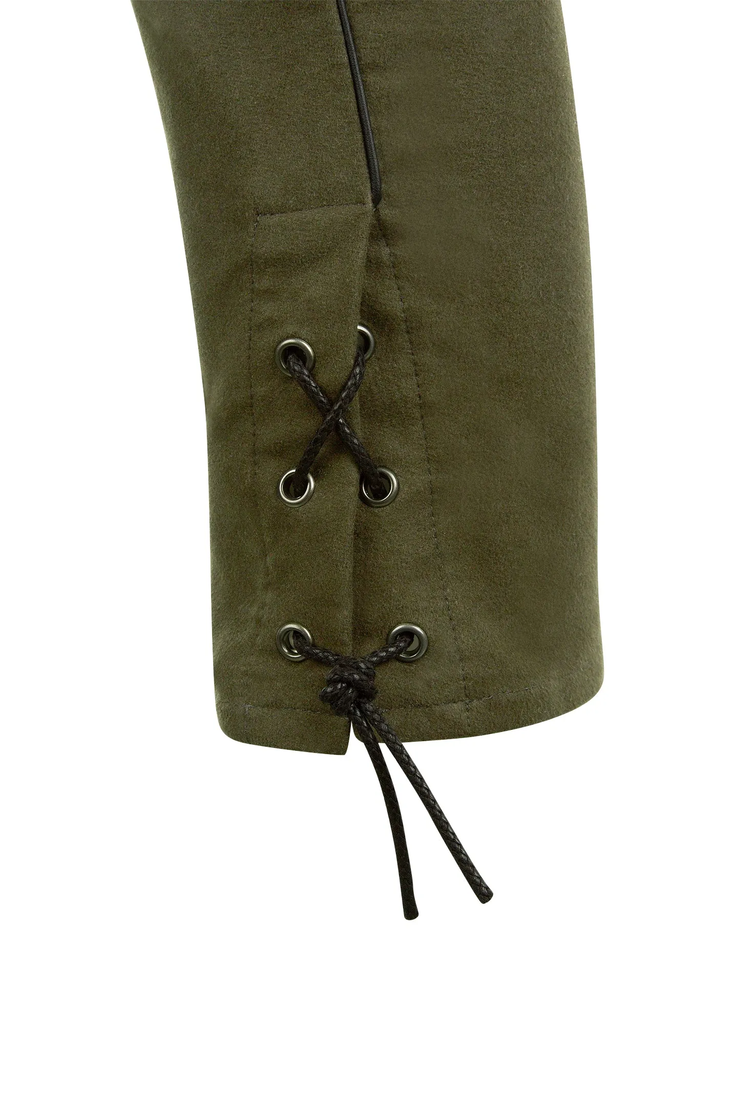 Past Season Lace-up Breeches Olive