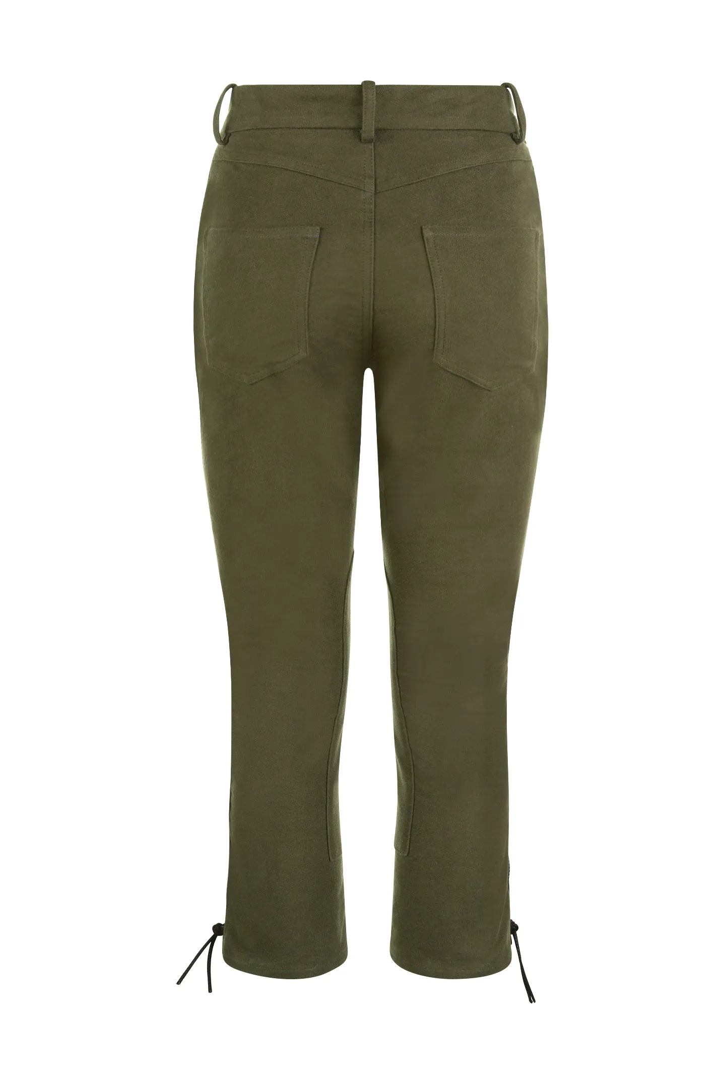 Past Season Lace-up Breeches Olive