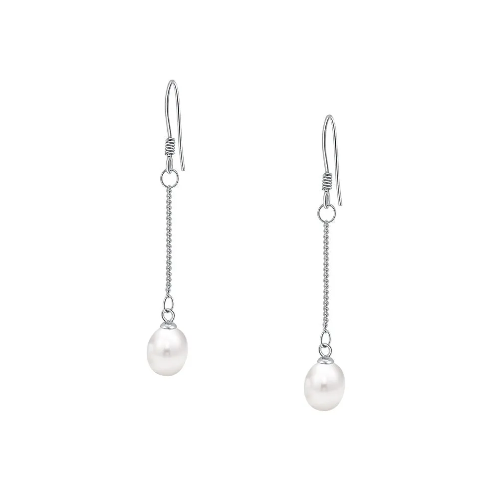 Pearl Adorned Tassels Earrings