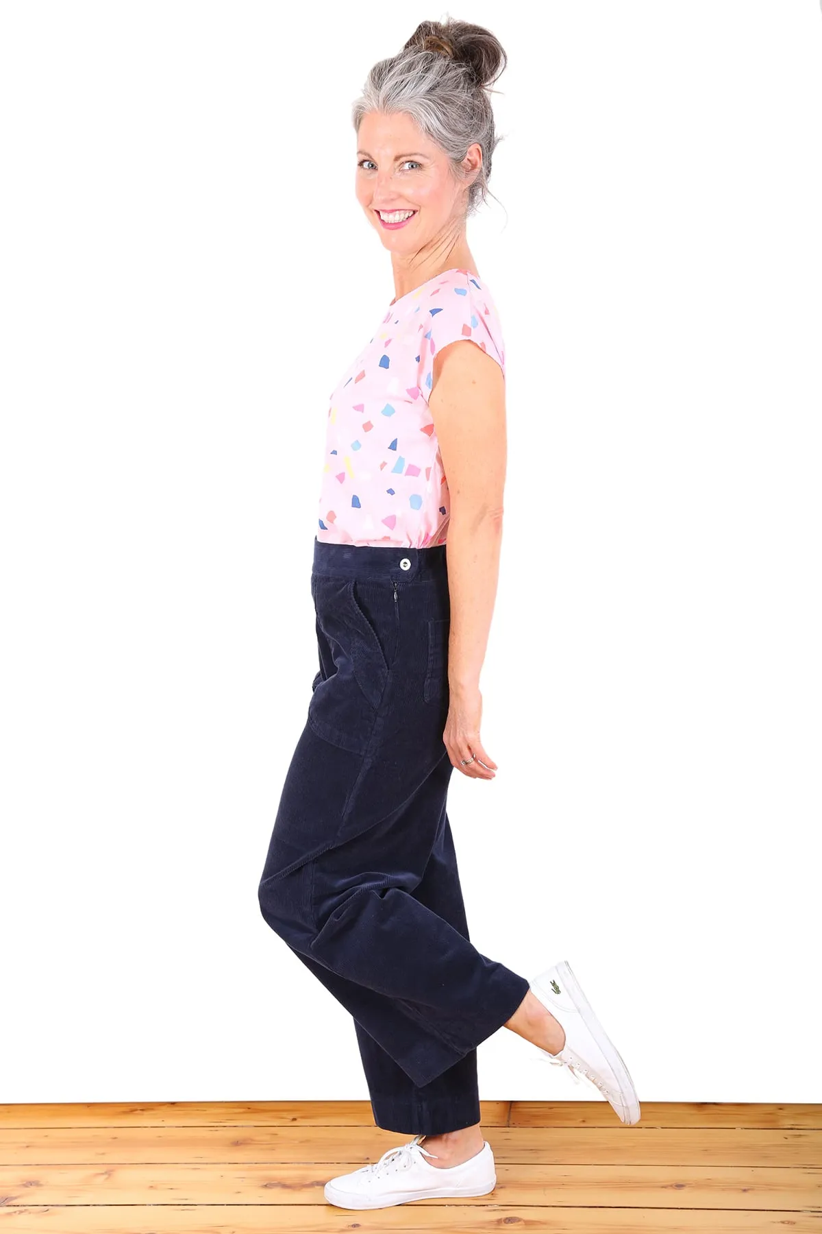 Peggy Cord Pants Navy