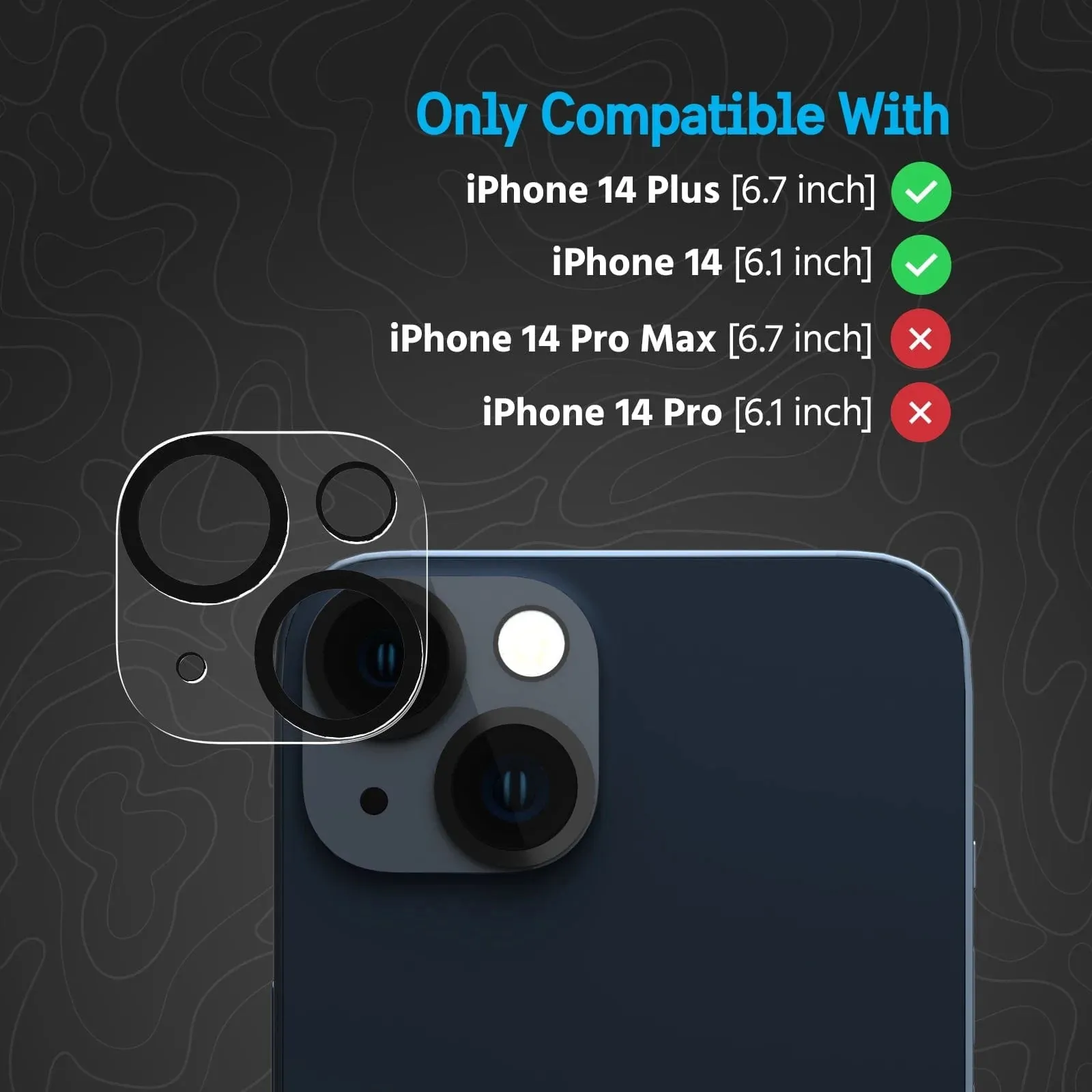 Pelican Lens Protector for iPhone 14 & 14 Plus