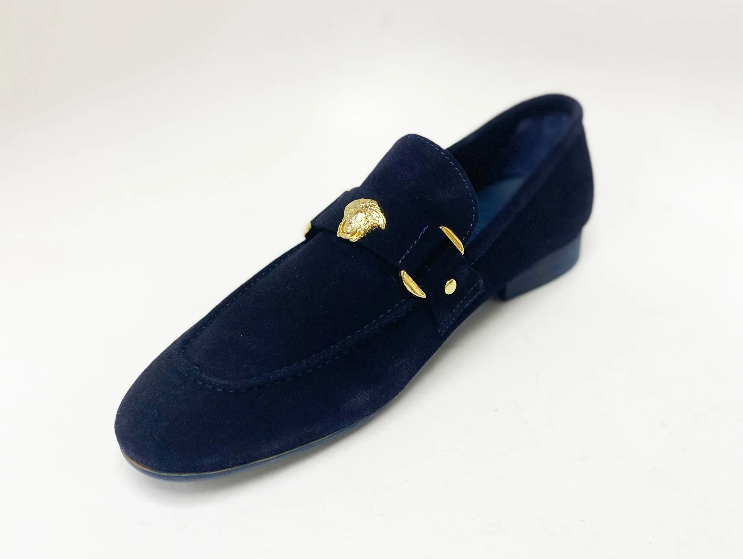 Pelle Suede Slip-On Loafer Navy