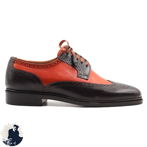 Pure Calf Leather Wingtip Brogue Shoe