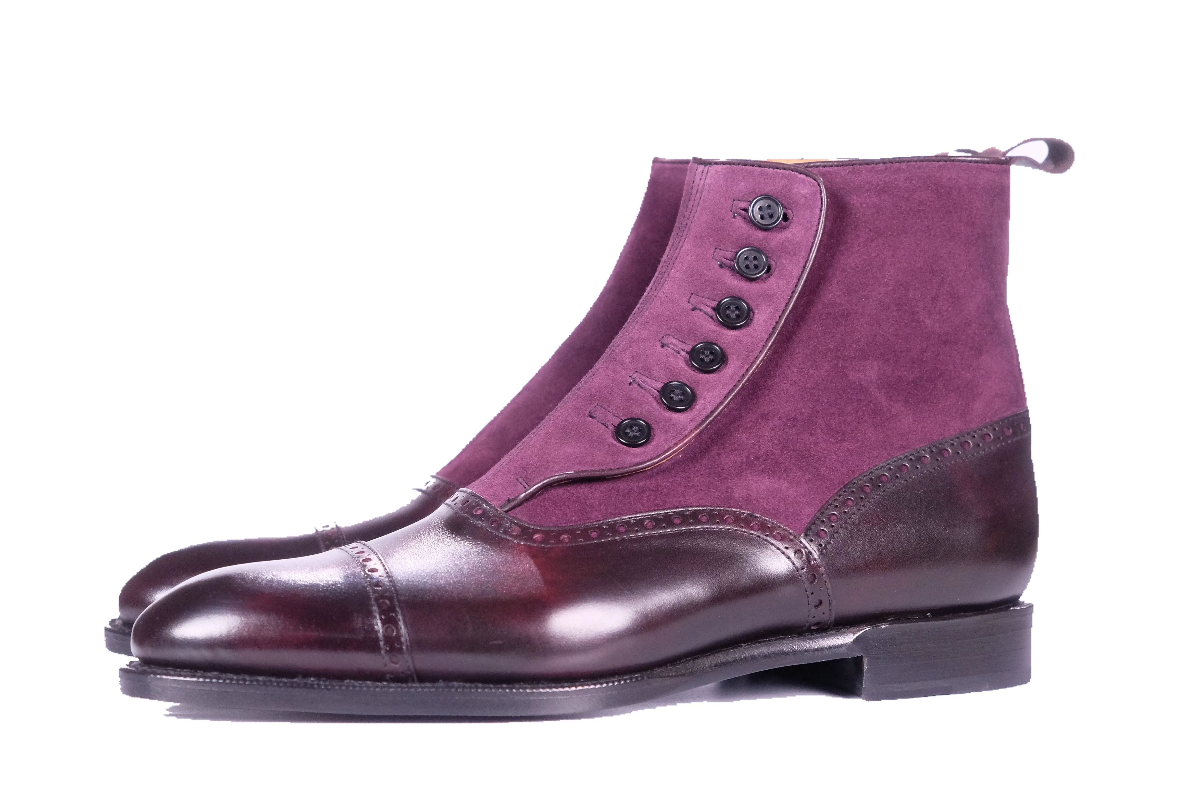 Puyallup - MTO - Plum Museum Calf / Regal Purple Suede - NGT Last - Single Leather Sole