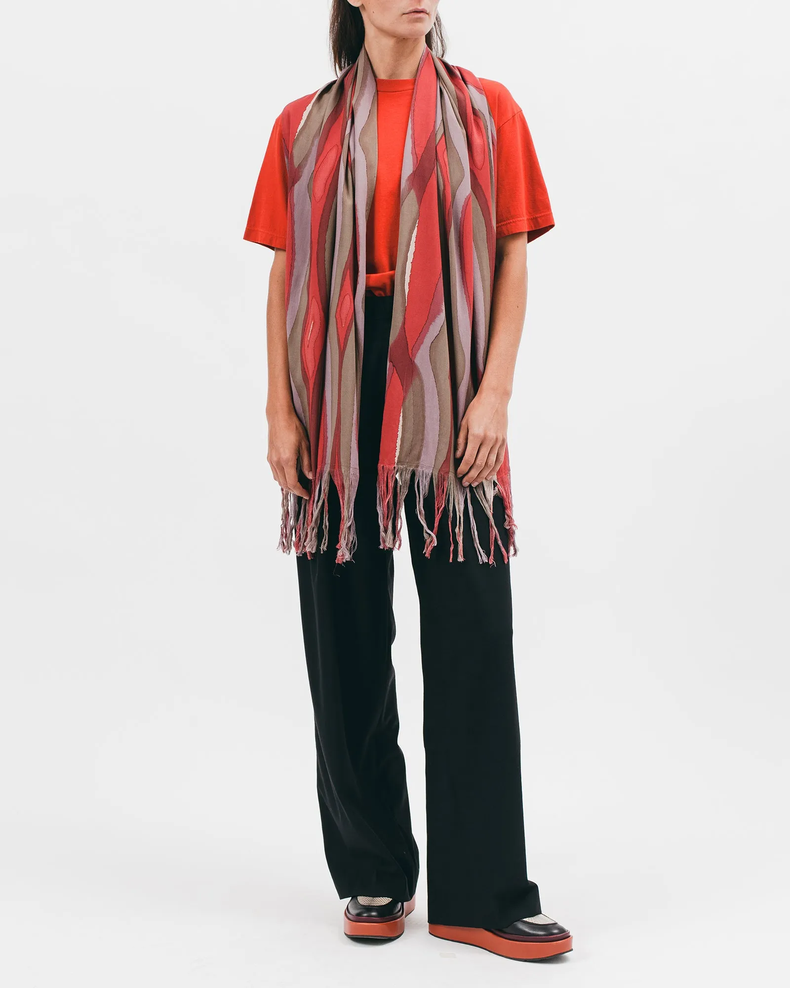 Rayon Oversized Scarf - Watercolor