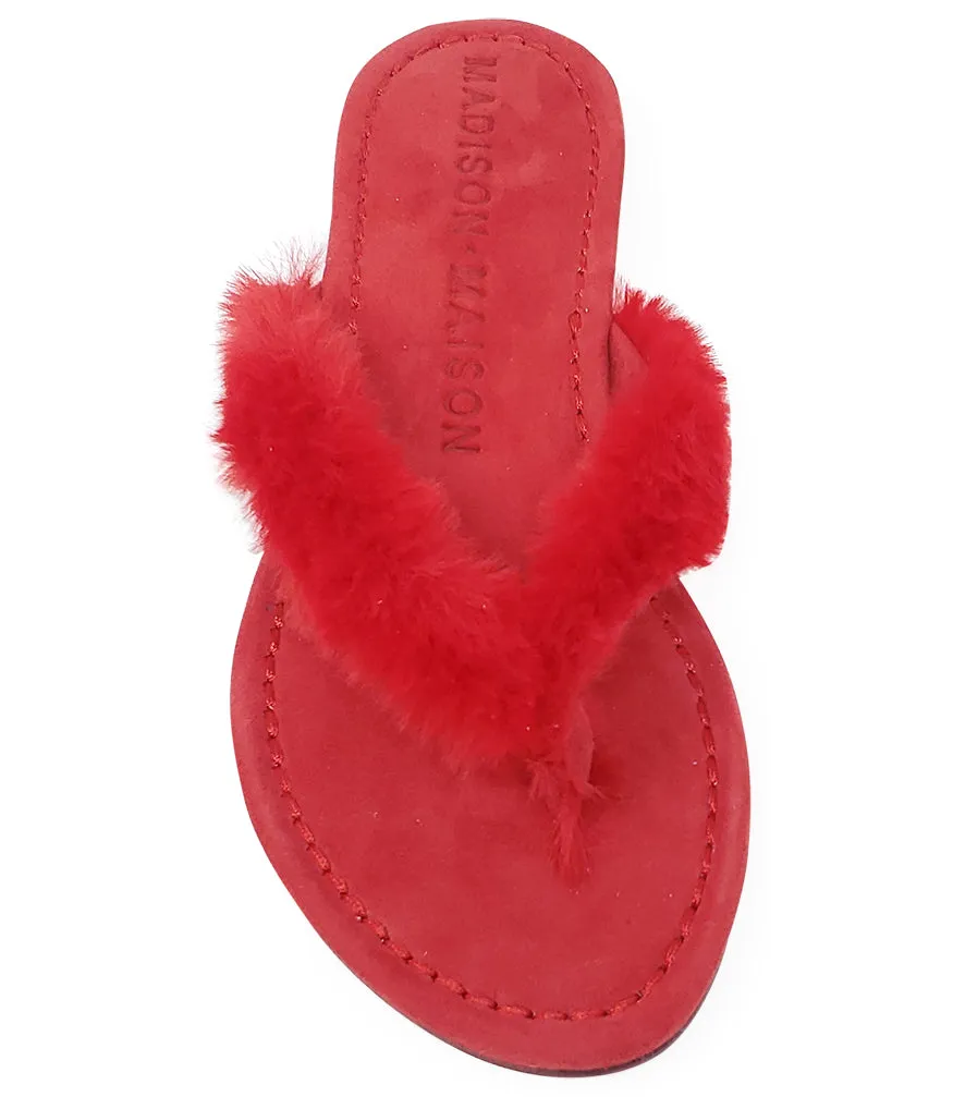 Red Ivanka Thong Sandal