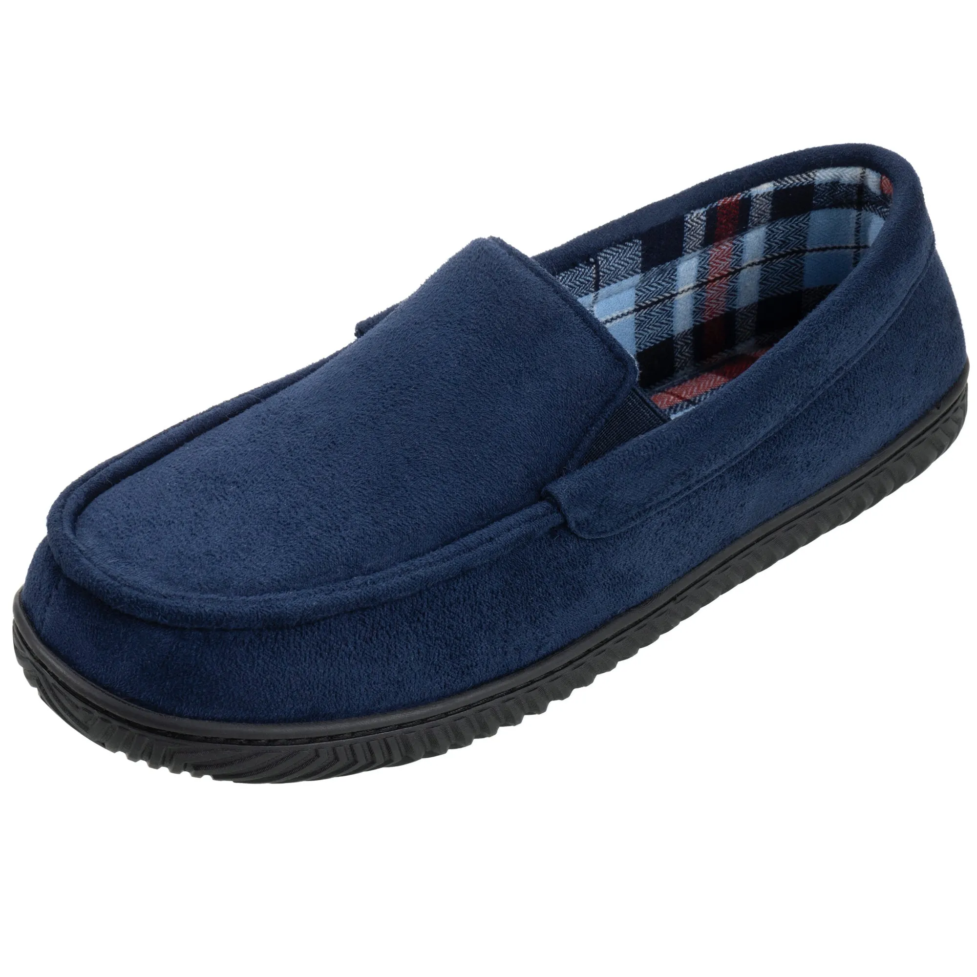 RockDove Men's Flannel Lined Memory Foam Loafer Slipper