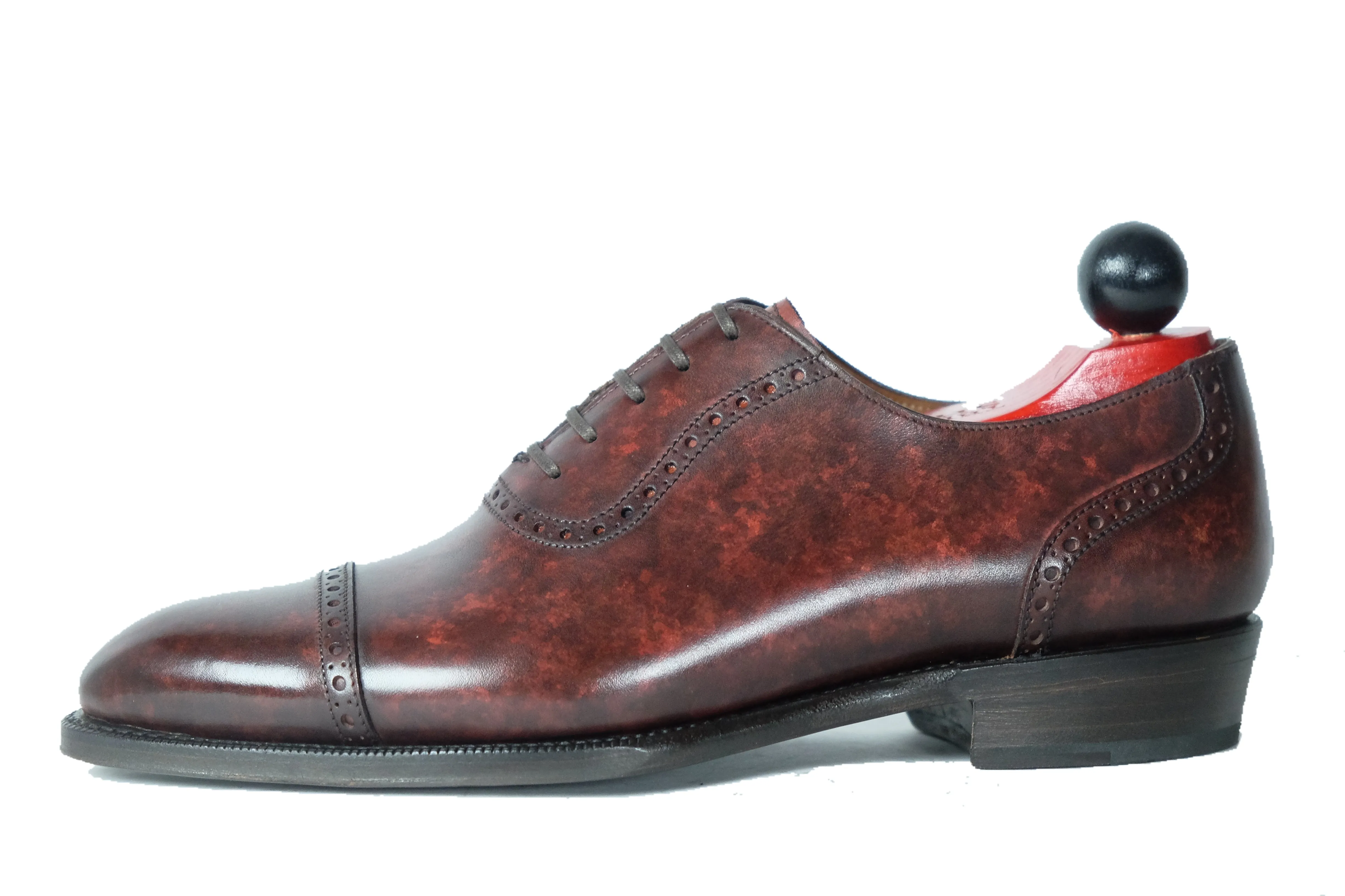 Sunnyside - MTO - Walnut Marble Patina - TMG Last - Single Leather Sole