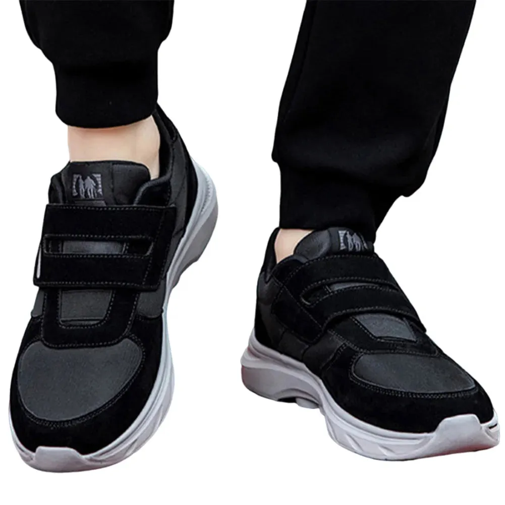 Women Men Walking Shoes Thick Sole Diabetic Shoes Hook and Loop Casual Sport Shoes for Neuropathy Swollen Feet Shoes Pain Relief