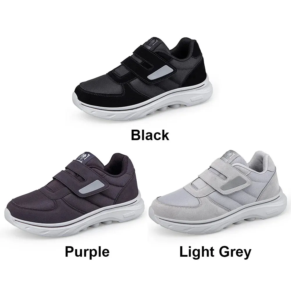 Women Men Walking Shoes Thick Sole Diabetic Shoes Hook and Loop Casual Sport Shoes for Neuropathy Swollen Feet Shoes Pain Relief