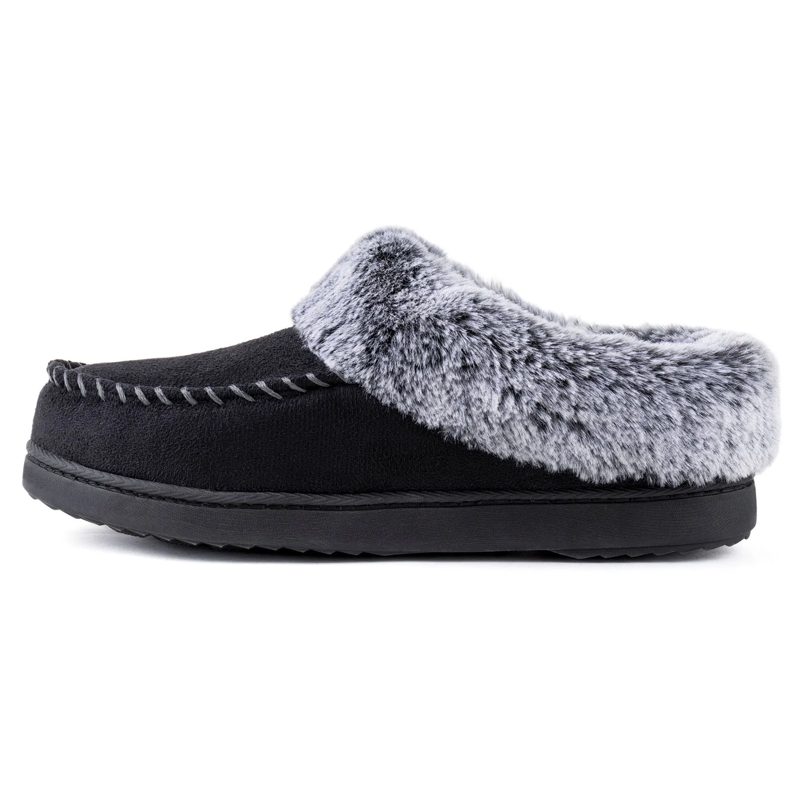 Women's Sarah Faux Fur Collar Clog Slipper